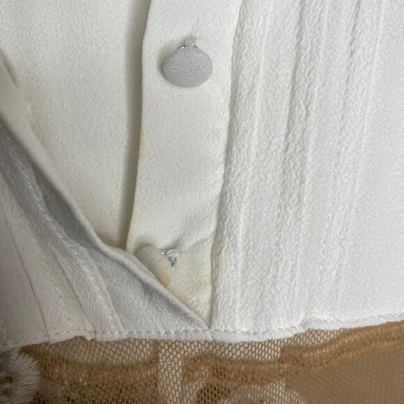 For Love and Lemons White Lace Eva Midi Dress XS - Picture 12 of 12